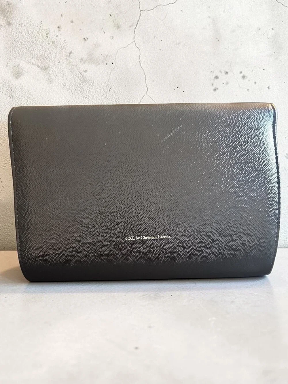 Christian Lacroix Nwt  Black Clutch with Gold Medallion